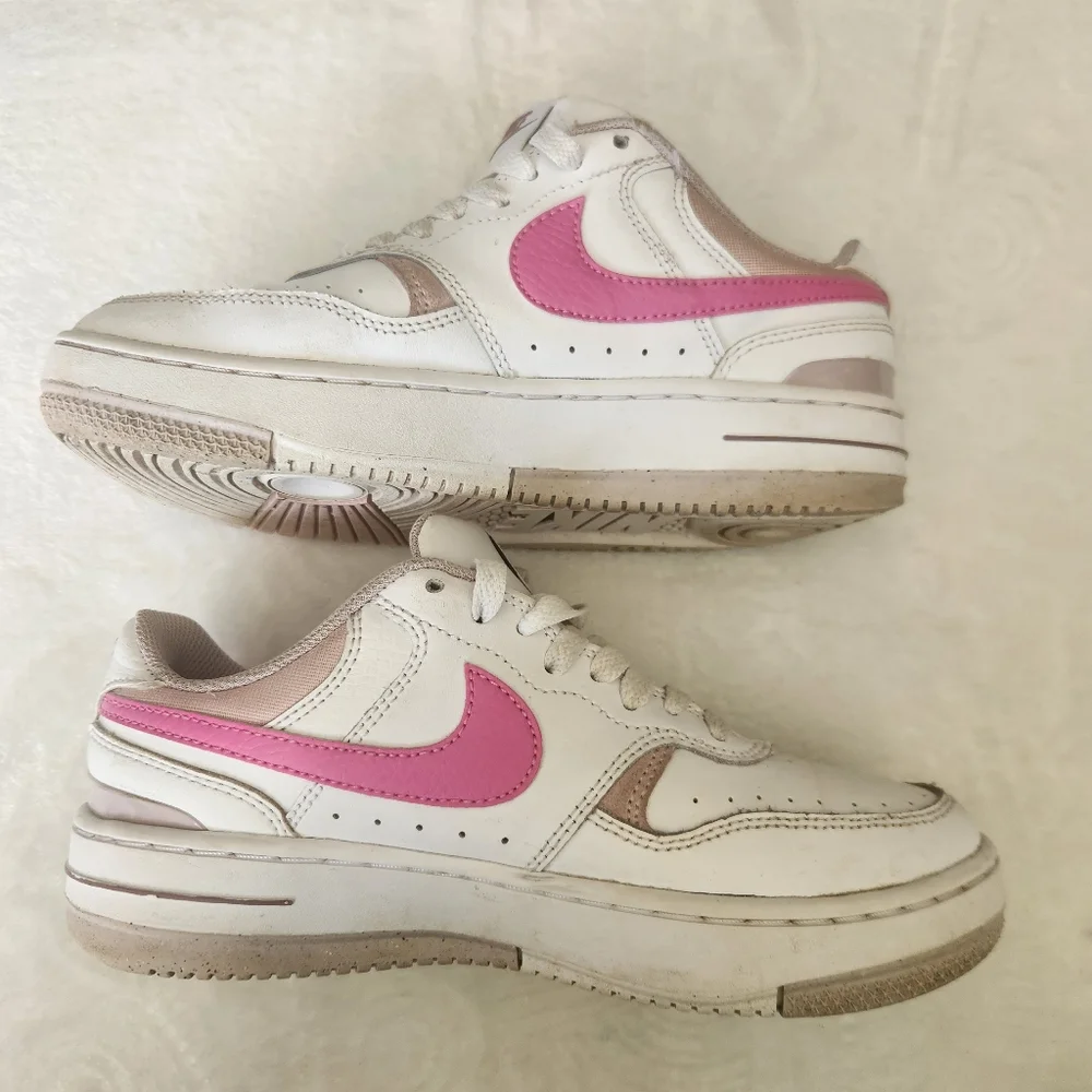Authentic NIKE Gamma Force Women's Size 6 Shoes Sneakers White & Pink FZ3613 100